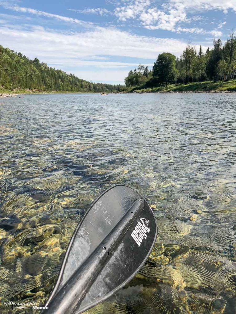 La rivière Bonaventure en kayak dans mon article Gaspésie en 10 jours : Itinéraire de mon tour de la Gaspésie en road trip #gaspesie #quebec #canada #voyage #quebecoriginal #explorecanada #riviere #bonaventure