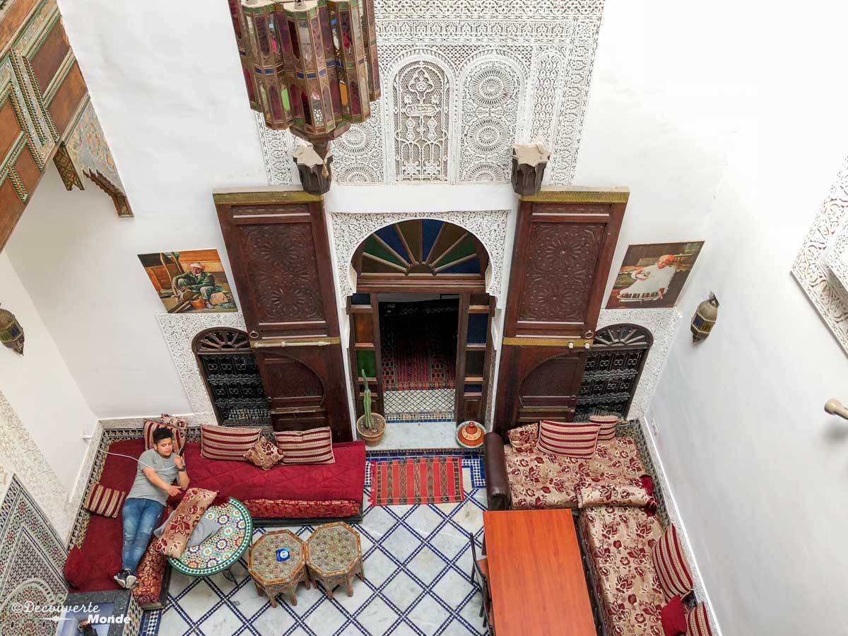Hébergement Dar Lalamoune à Fès dans notre article Visiter Fès au Maroc : Découverte de sa vieille-ville, la Médina de Fès #fes #maroc #medina #voyage #maghreb #unesco