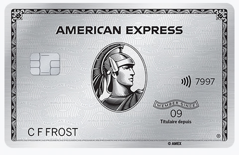 Carte de crédit de Platine d'Amex dans notre article American Express : Excellentes cartes de crédit récompenses pour voyageurs #amex #americanexpress #cartedecredit #recompense #voyage
